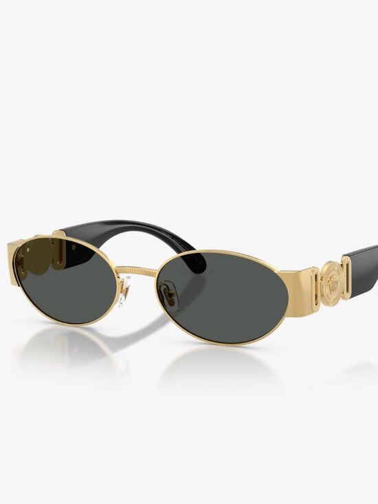 VERSACE NEW Black and Gold Sunglasses Full Set with Box VE2299 main image 9